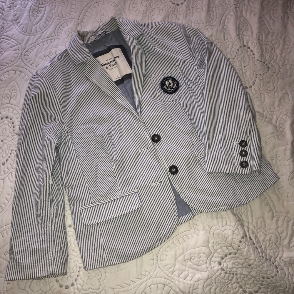 Abercrombie & Fitch seersucker jacket/blazer